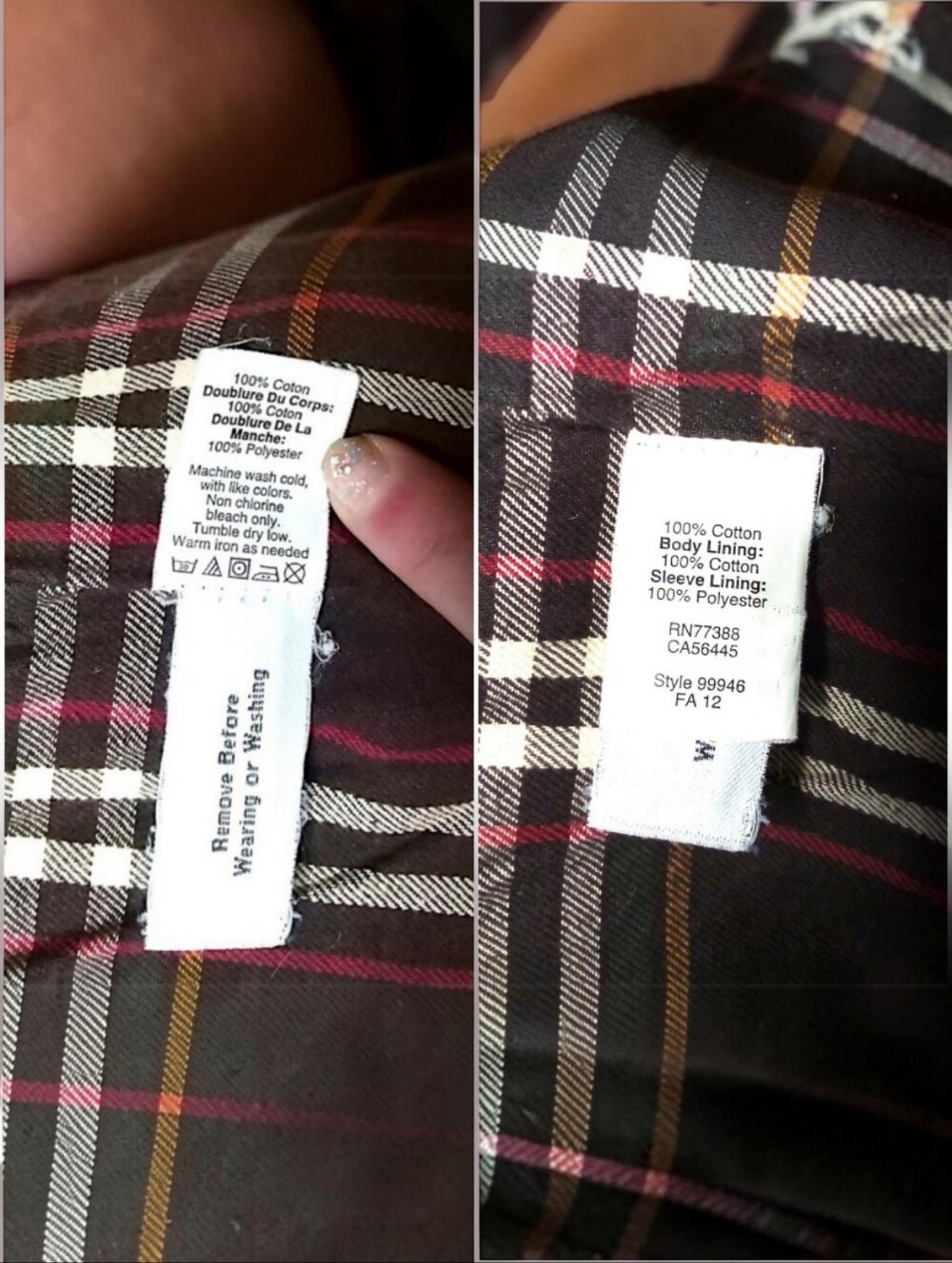 J. CREW Vintage Barn Jacket | Tan w/Brown Trim Plaid Lining Men's XS /Unisex S/M - Picture 13 of 15